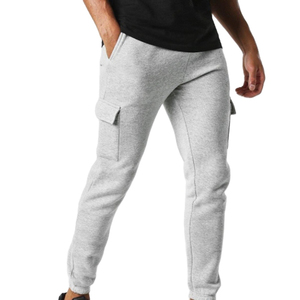 Pantalon de jogging cargo slim fit en molleton pour homme, style tactique, multi-poches, mélange de coton, pantalon de survêtement d'hiver, logo personnalisé, fournisseur OEM en gros - Product Image 2