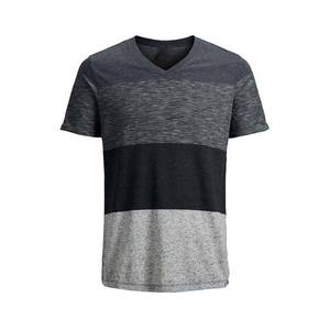 T-shirt de fitness unisexe à col en V à séchage rapide pour hommes, style raglan, en polyester/coton, coupe classique, motif lettres unies, vente en gros 2026 - Product Image 1