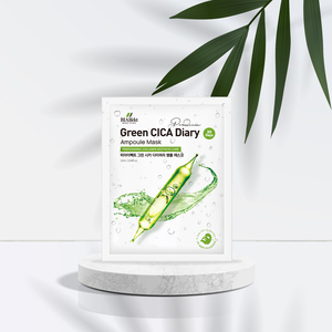 Mascarilla Facial en Láminas BIAIfekt Premium CICA Redness Relief Soothing Ampoule, 30 Días, Microfibra Coreana, Ajuste Delgado, OEM K-Beauty - Product Image 1