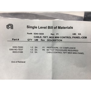Cable AMAT 0240-13039 de 70 pies, MDX Mini Control - Equipo y piezas de semiconductores de confianza de Trusted Global Legacy - Product Image 4