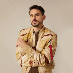 Men's Winter High Street Woolen Fashionable Windproof Bomber <b>Jackets</b> Stand Up Collar Pocket Decoration Solid Color Men's <b>Jackets</b> - Product Image 4