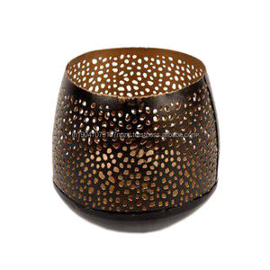 Bougeoir chauffe-plat en métal artisanal de qualité supérieure du fournisseur indien, bocaux, décor d'éclairage d'ambiance de Noël unique - Product Image 6