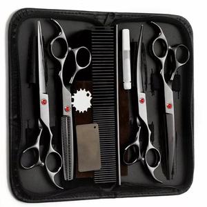 Professional Stainless Steel <b>Barber</b> Scissors <b>Set</b> Hair Cutting Shears Salon Tools - Product Image 3