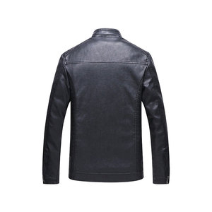 เสื้อแจ็คเก็ตหนังผู้ชายทนทาน กันลม คุณภาพสูง ขายดี ดีไซน์ยอดเยี่ยม พร้อมซิปปิด - Product Image 2