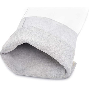 Gants de soudage TIG en cuir de chèvre et croûte de cuir de vache, ignifuges, pour travaux industriels, lutte contre les incendies et barbecue - Product Image 2