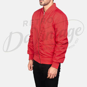 Blouson Bomber Homme Bleu Marine Personnalisé Coupe Slim Coupe-Vent Léger Softshell Zippé Décontracté Extérieur Style Aviateur - Product Image 5