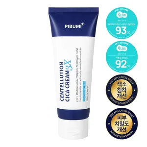 PIBUMI Centellution Cica Cream 3X 100mL High Quality Facial Cream for Oily Skin - Product Image 1
