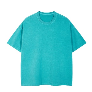 Haute qualité 240 gsm 100% coton épaule tombante t-shirt lourd blanc coton lourd impression personnalisée hommes t-shirt surdimensionné 2025 - Product Image 2