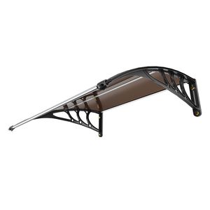 Tettoia per Finestre e Porte 40'' X 40'' in Policarbonato UPF 50+, Pensilina Esterna per Porta d'Ingresso con Protezione UV - Product Image 1