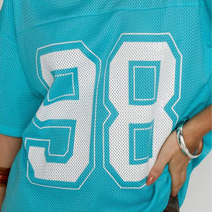 Camiseta de Fútbol Americano para Mujer, Nueva Moda 2026, Cuello en V, Manga Corta, Transpirable, de Secado Rápido, Poliéster Suave, Impresión Personalizada - Product Image 2