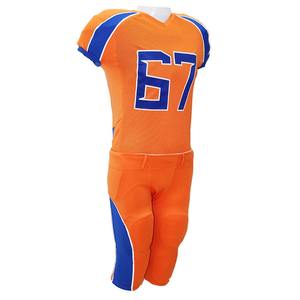 Maillot de football américain haut de gamme personnalisable en tissu polyester respirant, ensemble uniforme pour jeunes avec sublimation - Product Image 1