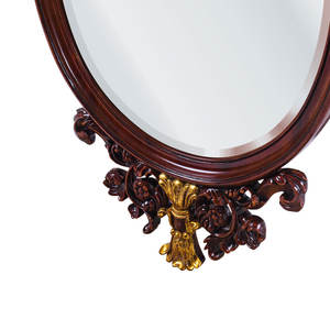 Miroir mural décoratif artisanal en teck traditionnel de qualité supérieure, épaisseur 5 mm - Product Image 3