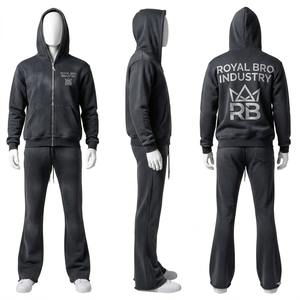 Conjunto Deportivo de 2 Piezas para Hombre, Estampado, a la Moda, Informal, Estilo Urbano, 100% Algodón, Transpirable - Product Image 3