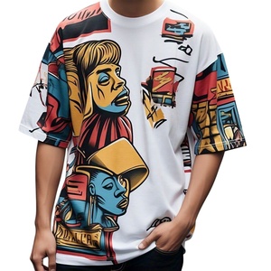 240g 280g Dropped Shoulder Tees Custom Quality Streetwear Men Oversized Gym <b>Tshirt</b> Best 100% cotton T-shirt for men loose fit - Product Image 1