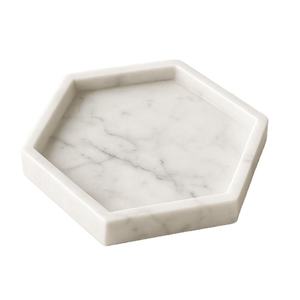 Black Marble <b>Tray</b> with White Stripes and Gold Flower Handles Elegant Decorative Serving <b>Tray</b> for <b>Snacks</b> and Appetizers - Product Image 3