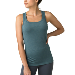 Débardeur à col rond color block pour femme, respirant, vêtement de sport athlétique - Product Image 1