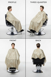 Cape de Barbier Professionnelle en Polyester pour Salon de Coiffure et Soins des Cheveux - Product Image 3