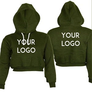 Sudaderas con capucha para mujer, top corto de alta calidad con diseño personalizado, novedad - Product Image 2