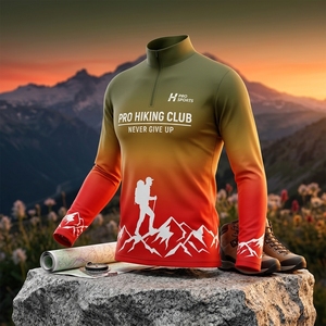 Custom Outdoor Hiking Shirt Long Sleeve Quick Dry Sportswear OEM ODM Lightweight Sportswear Wholesale - Product Image 4