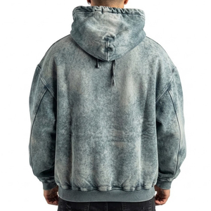 Sudadera con capucha tie-dye oversize para hombre, la más buscada, de algodón French Terry, informal, para otoño, con diseño de bolsillo, ajuste regular, tejida. - Product Image 2