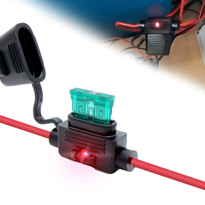 ATO ATC ATP ที่ใส่ฟิวส์กันน้ำแบบมาตรฐาน PVC IP67 พร้อมไฟ LED UL1015 VW-1 12 # การใช้งาน AWG ในรถยนต์ เรือ และงานหนัก - Product Image 1