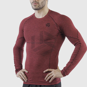 Pakistan Made Men's <b>Compression</b> <b>Shirts</b> Latest <b>Design</b> Durable Spandex Polyester Knitted Fabric - Product Image 3