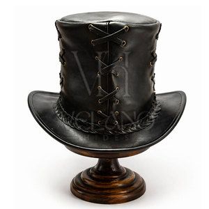 2026 Leather Bucket <b>Hat</b> <b>Men</b> Streetwear Fashion <b>Hats</b> Genuine Leather <b>Hats</b> Casual Newsboy <b>Hat</b> for <b>Winter</b> Outdoor Wear Customized - Product Image 2