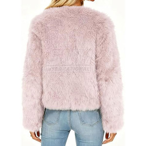 Veste en fausse fourrure tissée de haute qualité au design unique et personnalisé, respirante, écologique, prix abordable pour femmes - Product Image 2