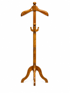 Perchero de pie de madera vintage para ropa, chaquetas, trajes y sombreros, organizador para dormitorio y vestidor - Product Image 6