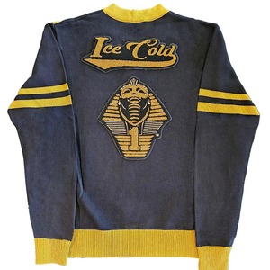 Women's Custom Brown V-Neck Knit <b>Sweater</b> Gold Embroidered Crest Letters Casual Full Sleeve 100% Cotton Twinset Double Breasted - Product Image 5
