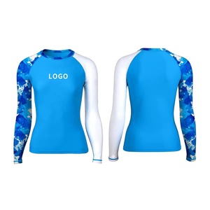 เสื้อแรชการ์ดกันแดดสำหรับผู้หญิง แขนยาว ระบายอากาศได้ดี พิมพ์ลายได้ตามต้องการ แห้งเร็ว ป้องกันแสงแดด UPF 50+ - Product Image 5