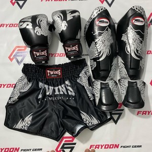 Equipo de Entrenamiento de Artes Marciales Hecho a Medida, Pantalones Cortos de Muay Thai, Guantes de Boxeo y Espinilleras, Equipo de Entrenamiento de Kickboxing, Set de Boxeo - Product Image 3