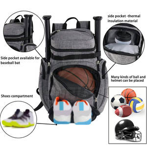 Sac à dos de basketball, sac à dos de sport quotidien, bretelles confortables, design spacieux, léger, polyester écologique, fermeture éclair - Product Image 4