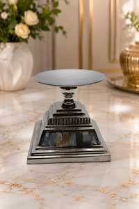 Porte-bougie colonne moderne de luxe en nacre, élégant support de bougie argenté haut de gamme pour la décoration intérieure, Halloween, Noël, salon - Product Image 3