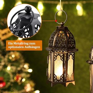 Lanterne en métal bohème pour bougie, idéale pour la maison, le jardin, la terrasse, les mariages, les événements, les fêtes, décoration, vente en gros, éclairage décoratif fait main - Product Image 3