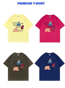 เสื้อยืดโอเวอร์ไซส์พิมพ์ลาย ยูนิเซ็กส์ แขนสั้น คอกลม ผ้าฝ้ายลำลอง พร้อมโลโก้แบบกำหนดเอง พิมพ์ลาย PET มีสินค้าในสต็อก - Product Image 5