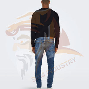 กางเกงยีนส์เดนิมผู้ชายสไตล์ฮิปฮอปสตรีทแวร์ สีพื้น ราคาส่งถูกจากโรงงาน - Product Image 2