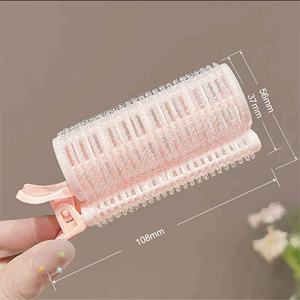 โรลม้วนผมพลาสติกสีชมพูน่ารัก ไม่ใช้ความร้อน ช่วยเพิ่มวอลลุ่มและจัดทรงผมได้ - Product Image 3