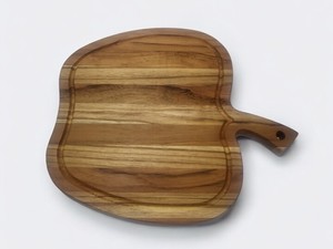 Planche à découper en forme de pomme avec rainure pour jus, mosaïque, pour HORECA, restaurant, OEM, personnalisable, Vietnam - Product Image 3