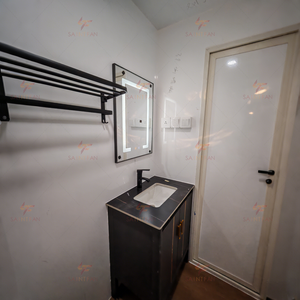 Toilettes portables à installation rapide pour chantier extérieur, remorque de toilettes préfabriquées en panneaux sandwich en acier, écologiques, durables, ISO9001 - Product Image 6