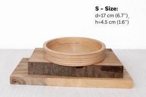 ถาดไม้กระถินขนาดกลางสำหรับใช้ในครัว ถาดไม้กระถินทรงลึกสำหรับเสิร์ฟ ถาดไม้กระถินทรงแบนสำหรับจัดแสดง ถาดไม้กระถินทรงกว้างสำหรับโต๊ะอาหาร - Product Image 3