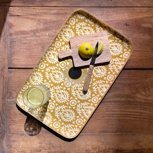 Nouvelle Arrivée Plateau de Service Rectangulaire en Métal Écologique Biodégradable Durable, Tendance, Fait Main, Émail Coloré, Personnalisable - Product Image 4