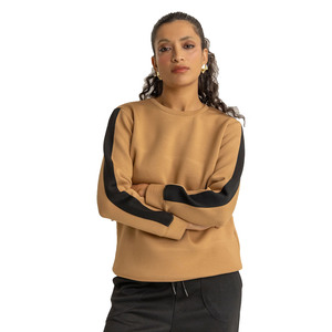 Casual Long Sleeve Drop Shoulder Round Neck Sweatshirts Letter Graphic Pullover Crop Sweatshirt for Women Breathable 2026 - Product Image 1
