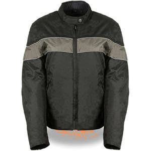 Chaqueta de Motociclista Clásica de Cuero y Textil para Mujer SAMROZ SPORTS - Uso Durante Todo el Año - Product Image 2