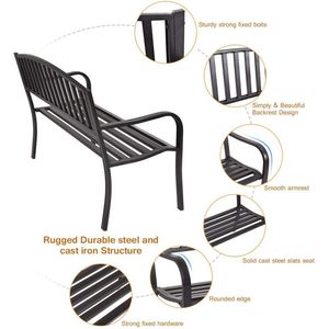 ม้านั่งสำหรับสวนกลางแจ้งขนาด 50 นิ้ว - Product Image 2