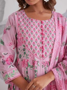 Trendy Designer Indian and Pakistani Ethnic Silk Salwar Suit for Women Top-Bottom and Dupatta Daily Wear - Product Image 4
