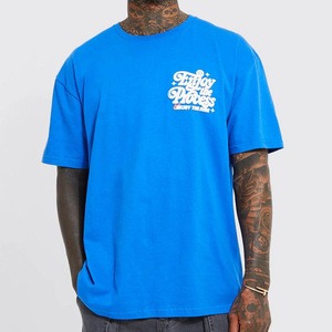 Camiseta de Manga Corta para Hombre, 100% Algodón, Estampado 3D, Talla Grande, Estilo Casual Urbano, Logotipo Personalizado, Color Blanco - Product Image 3