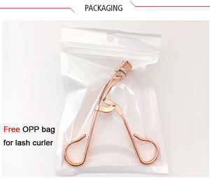 Recourbe-cils jetable en acier inoxydable de haute qualité avec logo couleur personnalisé, poignée confortable, outil de maquillage portable, fonction beauté - Product Image 3