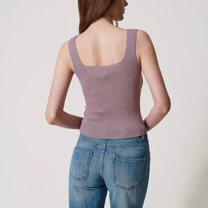 Camisetas sin mangas personalizadas para mujer, blusas cortas tipo camisola, camiseta básica sexy de verano para mujer - Product Image 3