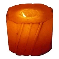 ขายส่งเชิงเทียนเกลือหิมาลัยแท้ 100% คุณภาพสูง รูปทรงสี่เหลี่ยม แกะสลักลายเฟิงสุ่ย สไตล์แห่งความรัก งานฝีมือธรรมชาติ รับสั่งทำ - Product Image 3